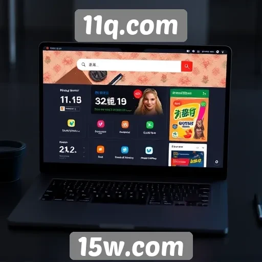 Interface de usuário do 11q.com e suas funcionalidades
